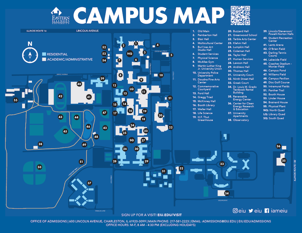 self guided tour map