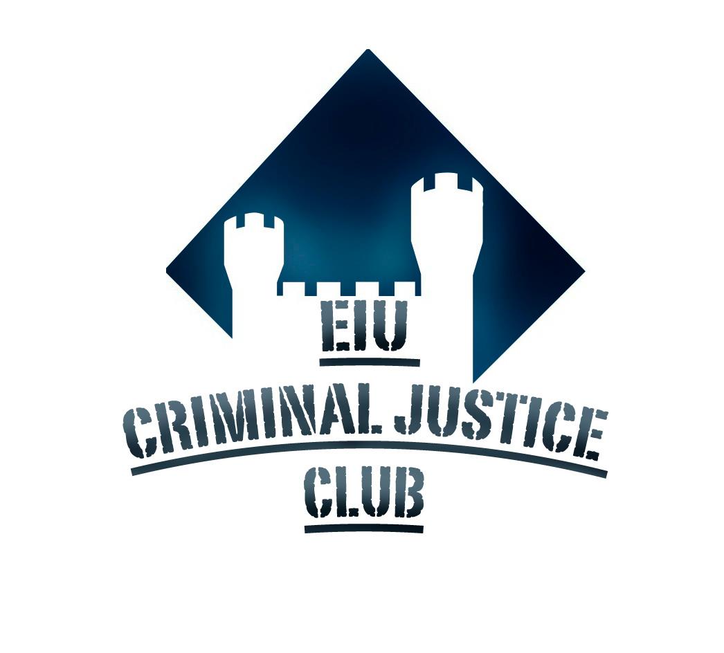 The logo of the EIU Criminal Justice Club.